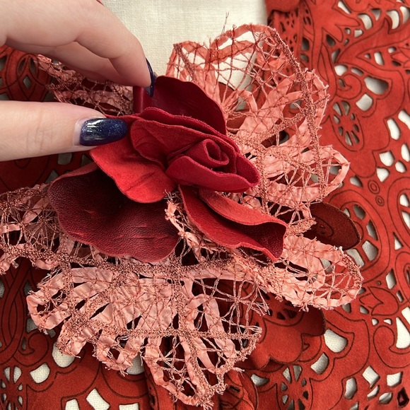 SAVE THE QUEEN LEATHER CUTOUT JACKET SIZE LARGE - Picture 8 of 11